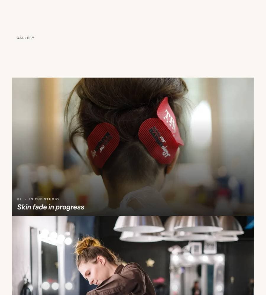 Photo gallery — real render from a generated site